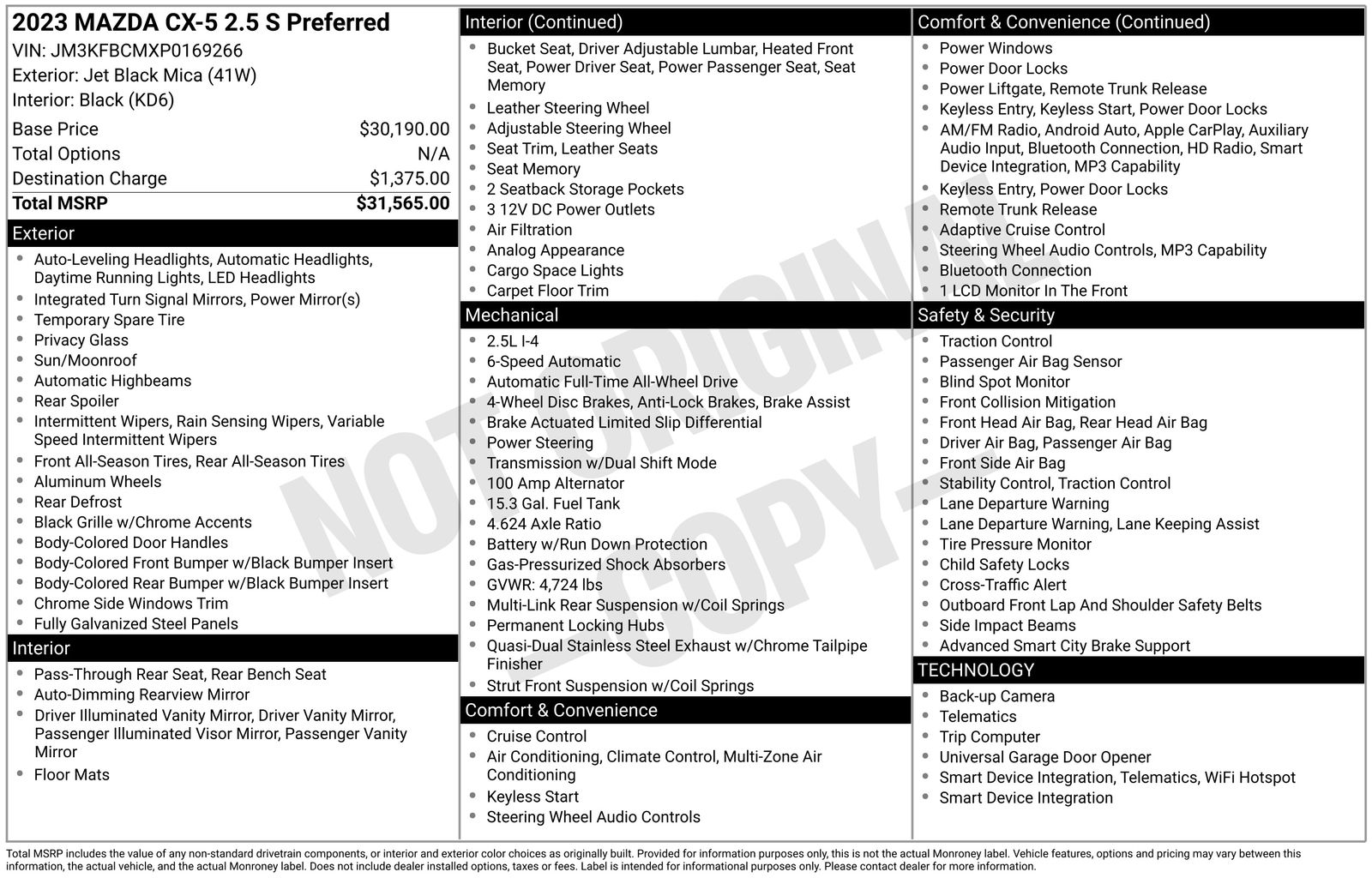 Used Car 2023 Mazda Cx-5  2.5 S Preferred Package For Sale Under $25,000 In Austin, Texas