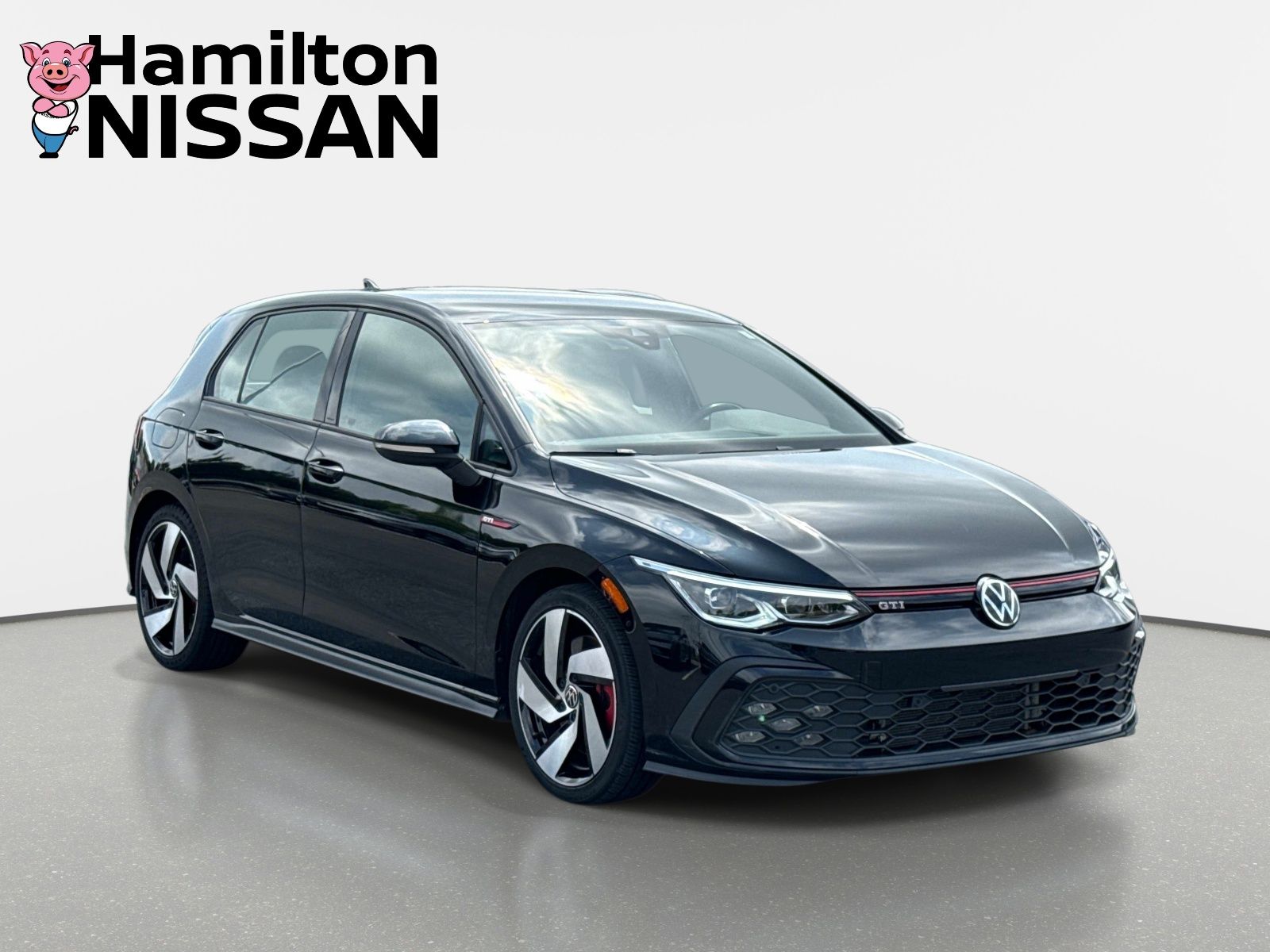 Deep Black Pearl 2024 Volkswagen Golf GTI S FWD Hatchback Front-Wheel Drive 7-Speed Dual Clutch