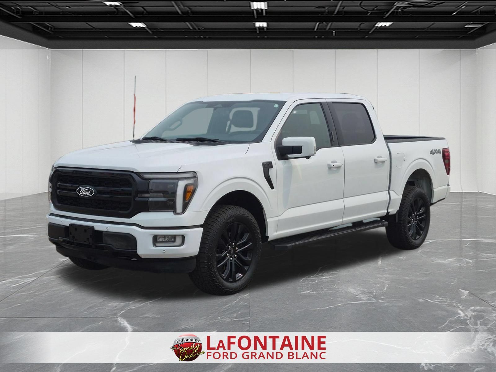 White 2024 Ford F-150 Pickup Truck Four-Wheel Drive Automatic