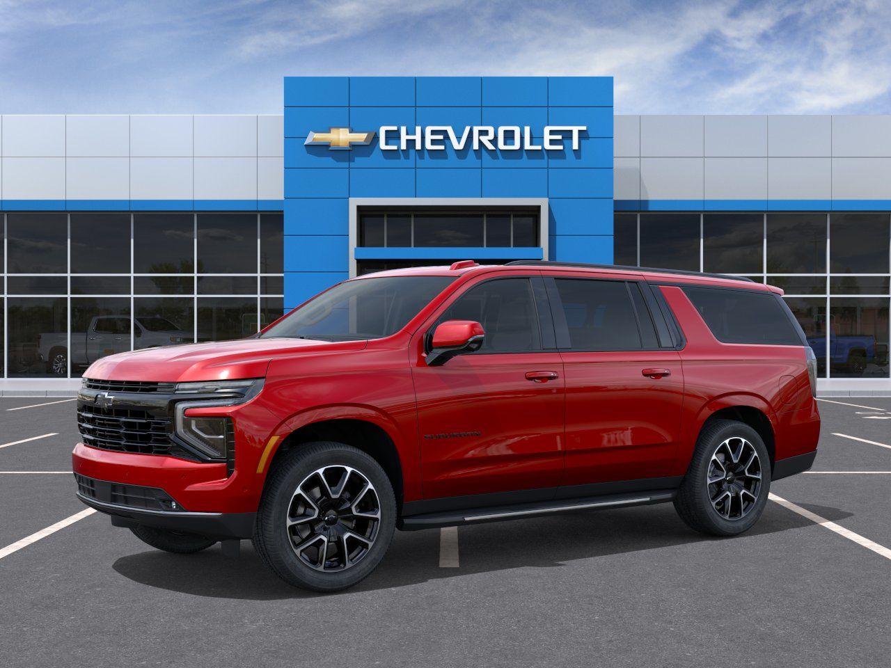 2026 Chevrolet Suburban RST Red at Ross Downing Chevrolet
