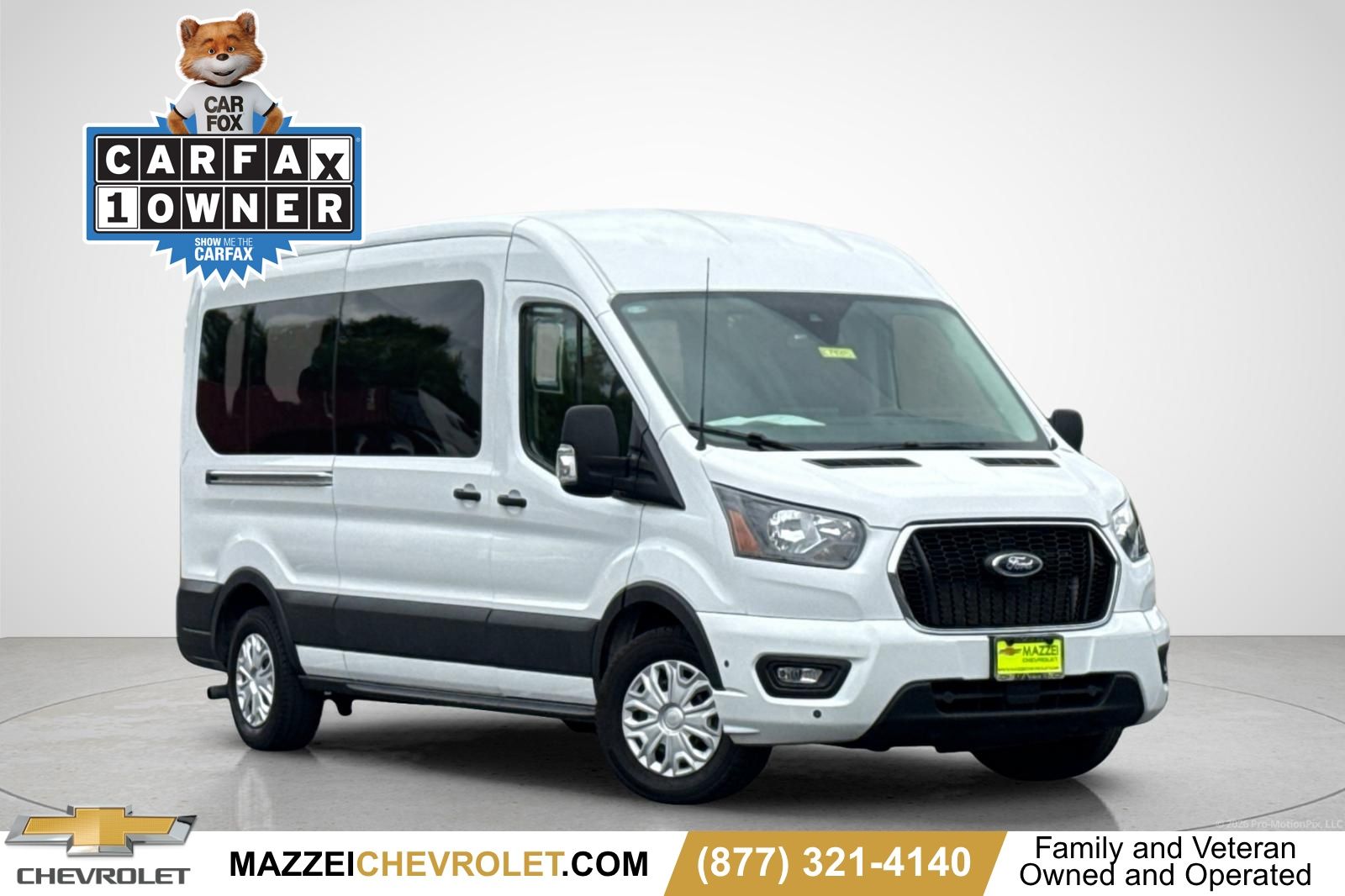 Oxford White 2025 Ford Transit Passenger Van Rear-Wheel Drive 