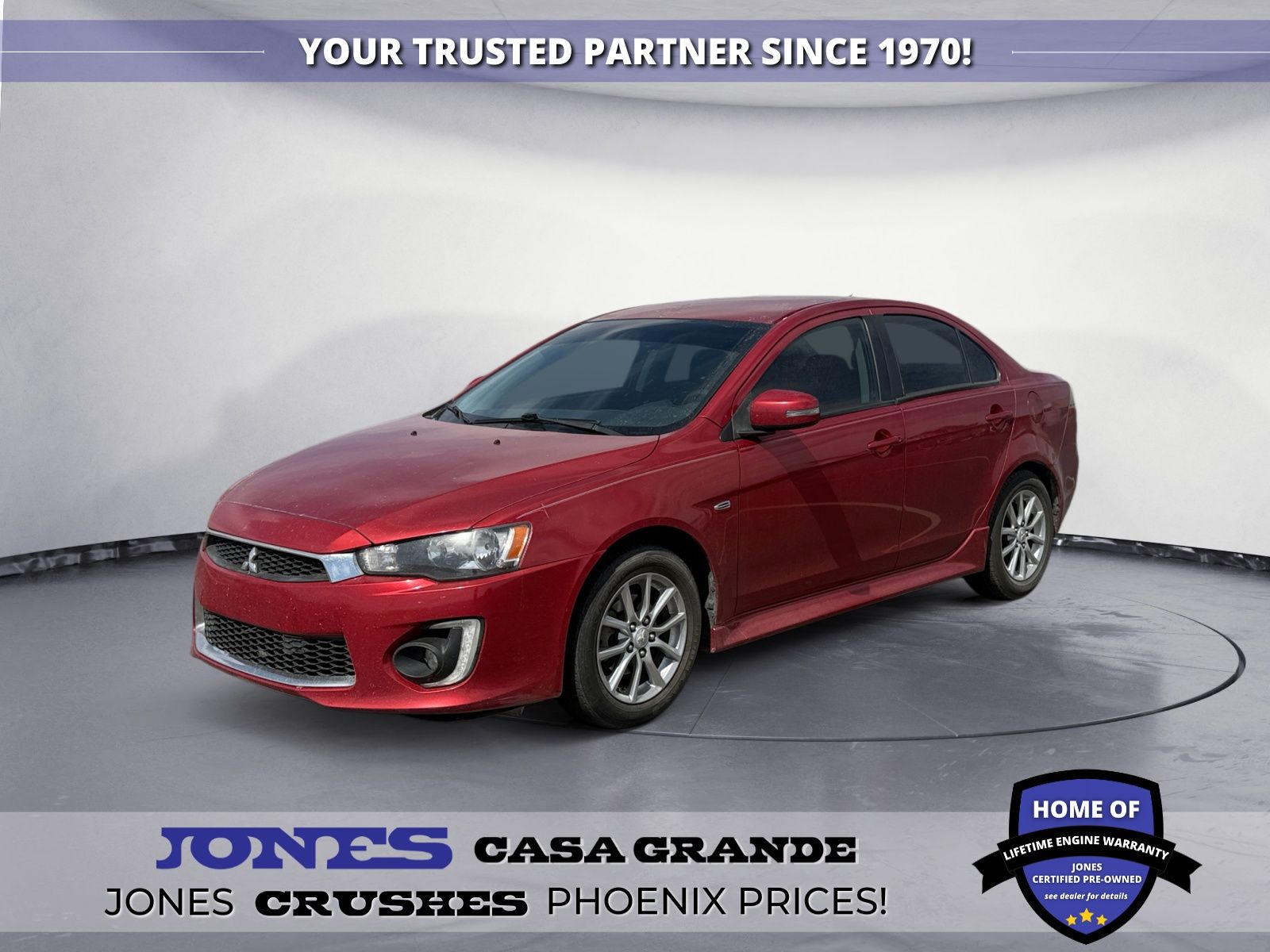 Rally Red Metallic 2016 Mitsubishi Lancer ES FWD Sedan Front-Wheel Drive 5-Speed Manual