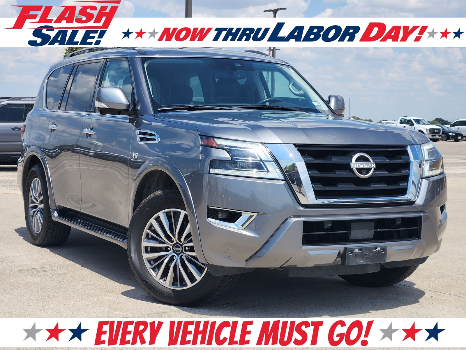 Gray (Gun Metallic) 2021 Nissan Armada SUV / Crossover 4X2 7-Speed Automatic
