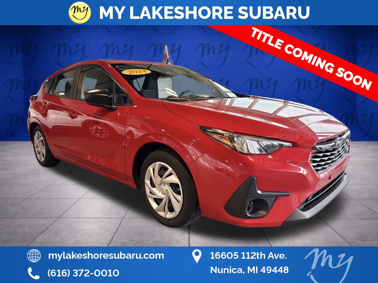 Pure Red 2024 Subaru Impreza AWD Wagon All-Wheel Drive Continuously Variable Transmission