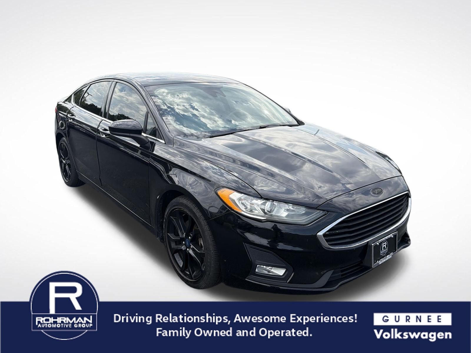 Black 2019 Ford Fusion Sedan Front-Wheel Drive 6-Speed Automatic