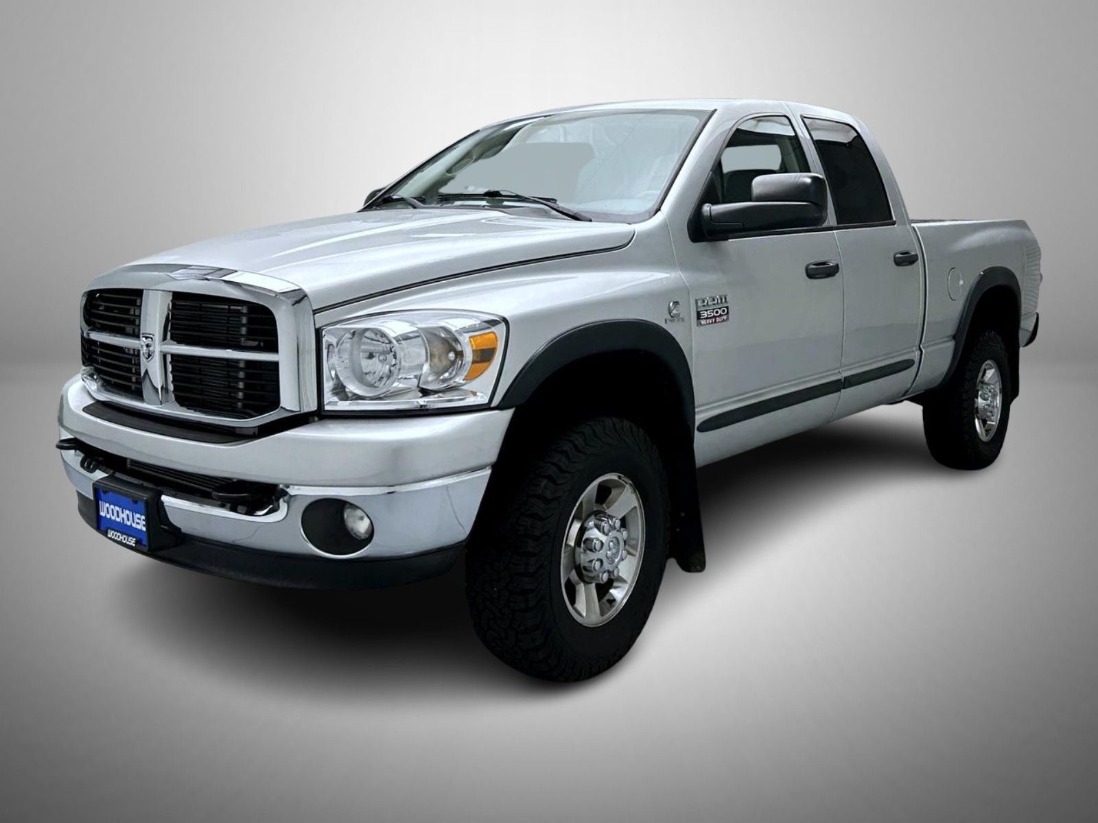 Bright Silver Metallic 2007 Dodge RAM 3500 Pickup Truck Four-Wheel Drive 6-Speed Manual