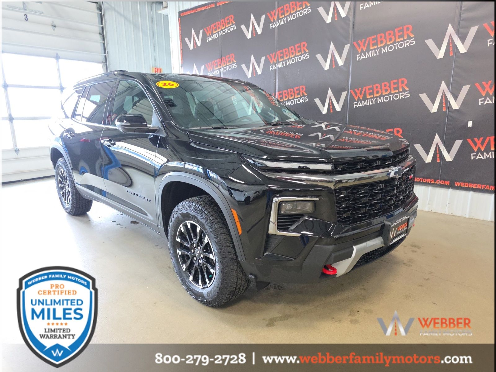 Mosaic Black Metallic 2026 Chevrolet Traverse SUV / Crossover Four-Wheel Drive 8-Speed Automatic