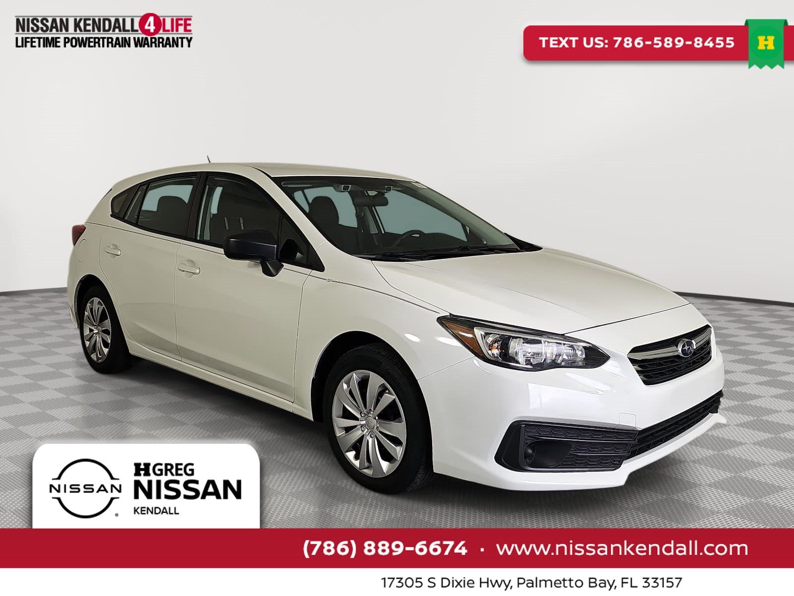 Crystal White Pearl 2023 Subaru Impreza Wagon All-Wheel Drive Continuously Variable Transmission