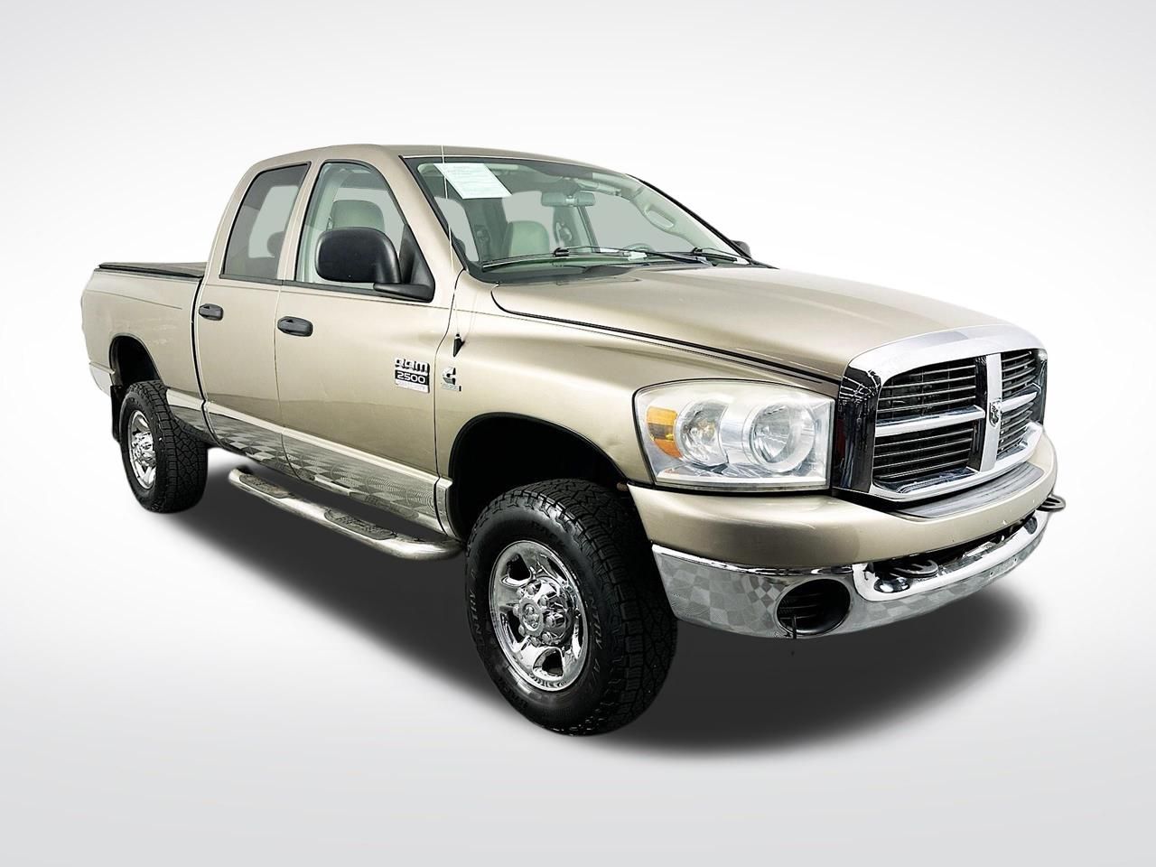 Brown (Light Khaki Metallic Clearcoat) 2007 Dodge RAM 2500 SLT Quad Cab 4WD Pickup Truck Four-Wheel Drive 6-Speed Automatic