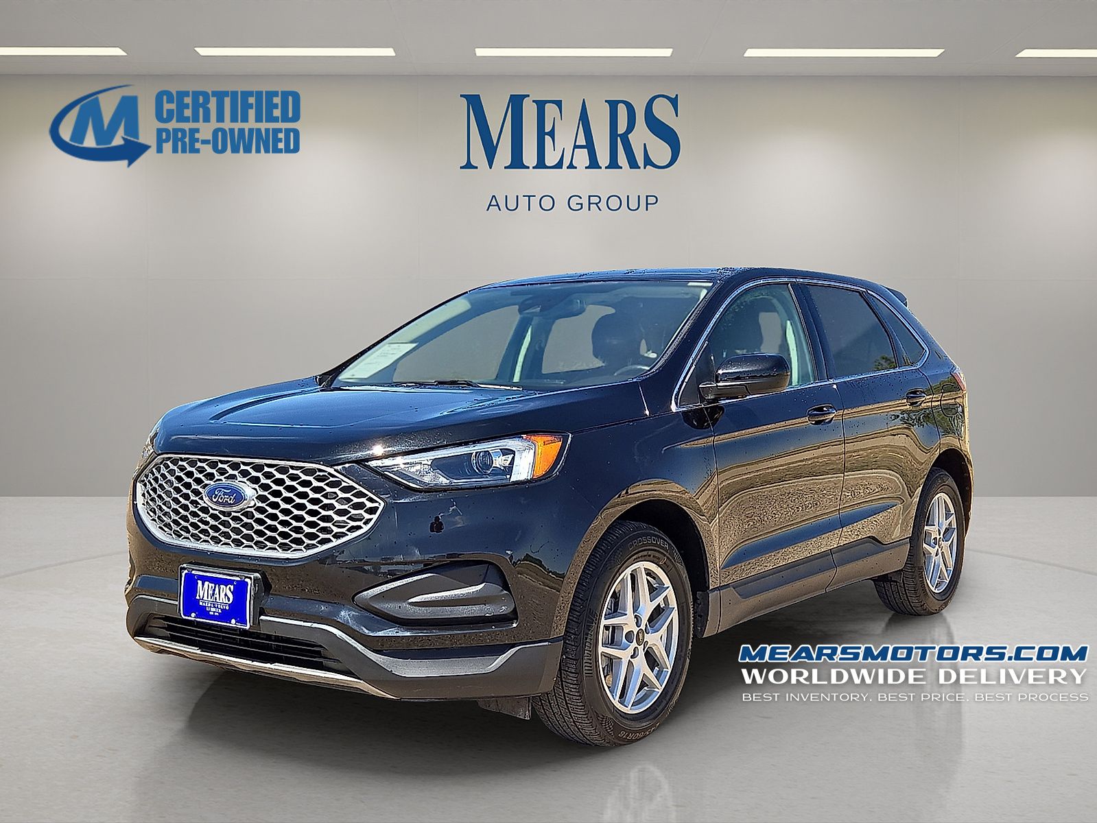 Agate Black Metallic 2024 Ford Edge SUV / Crossover All-Wheel Drive 8-Speed Automatic