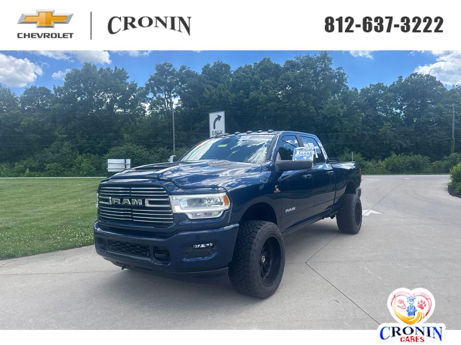 Patriot Blue Pearlcoat 2024 RAM 2500 Pickup Truck Four-Wheel Drive 6-Speed Automatic