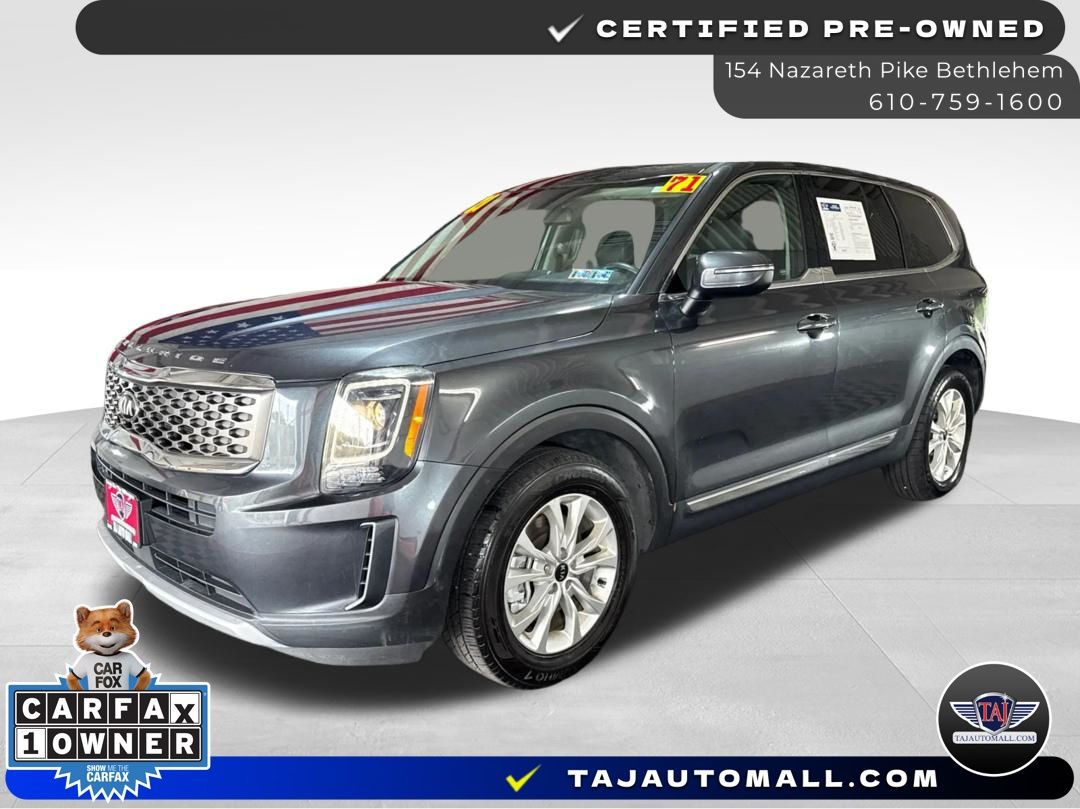 Gray 2021 Kia Telluride SUV / Crossover Front-Wheel Drive 8-Speed Automatic