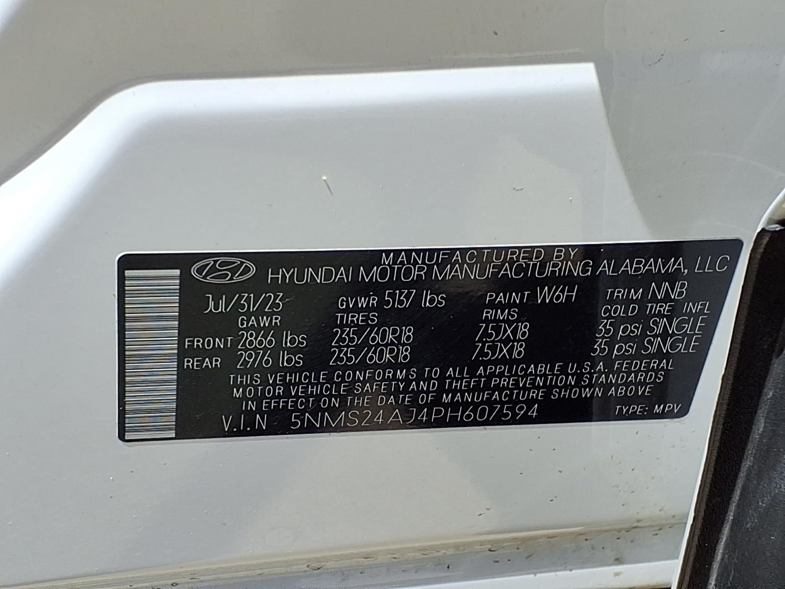 2023 Hyundai Santa Fe SEL White at Parkway Family Mazda