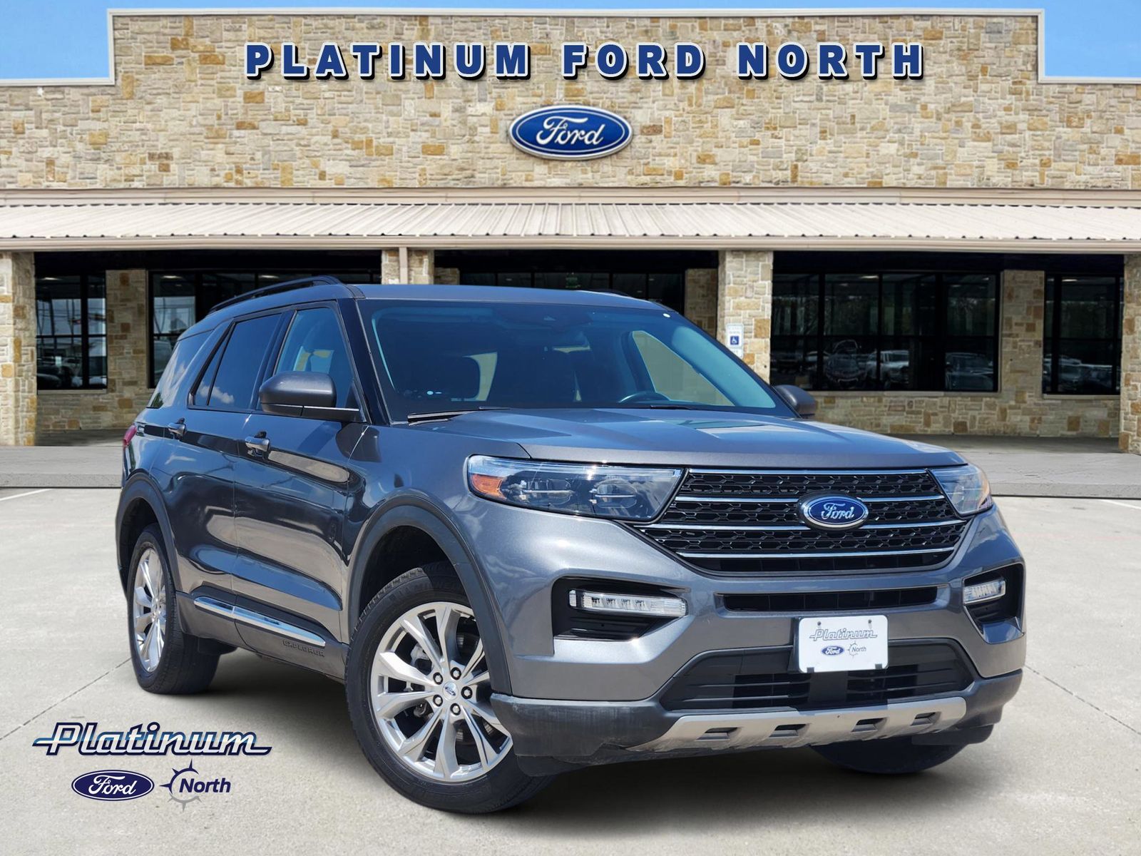 Gray Metallic 2022 Ford Explorer SUV / Crossover All-Wheel Drive Automatic