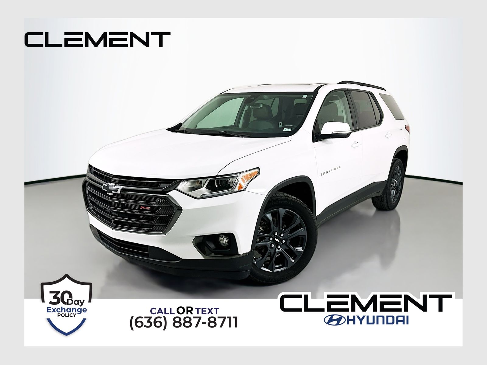 Summit White 2021 Chevrolet Traverse SUV / Crossover Four-Wheel Drive 9-Speed Automatic