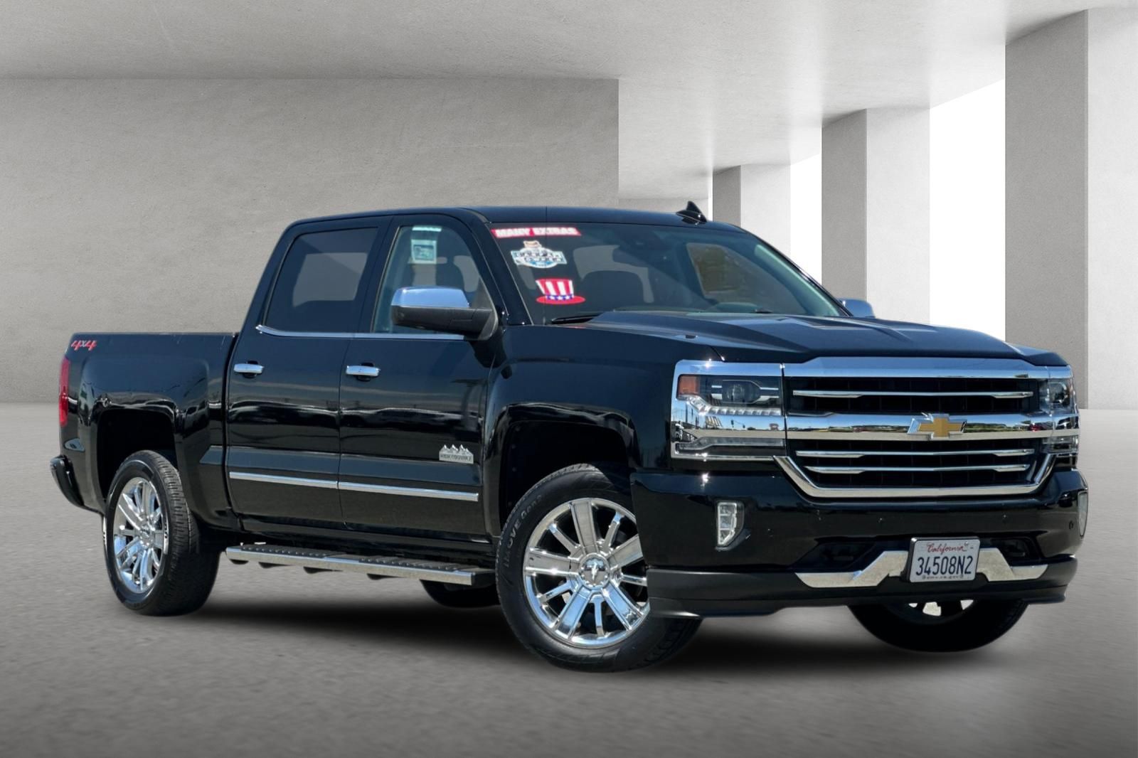 Black 2018 Chevrolet Silverado 1500 Pickup Truck Four-Wheel Drive 8-Speed Automatic Overdrive