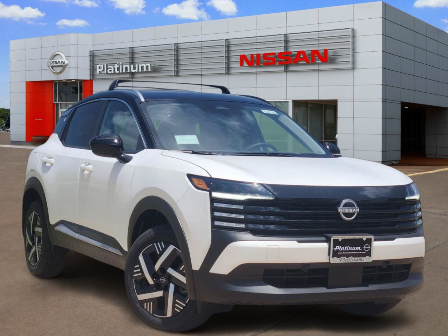 Aspen White/Super Black 2026 Nissan Kicks SUV / Crossover Front-Wheel Drive Continuously Variable Transmission