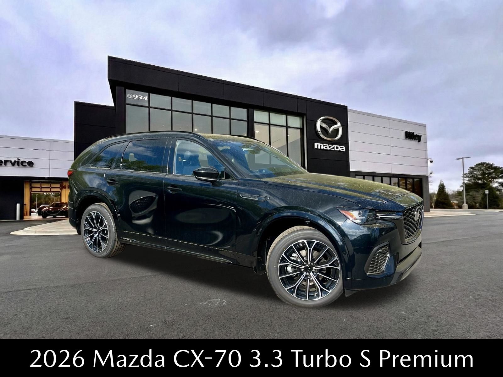 Jet Black Mica 2026 Mazda CX-70 3.3 Turbo S Premium AWD SUV / Crossover All-Wheel Drive 8-Speed Automatic