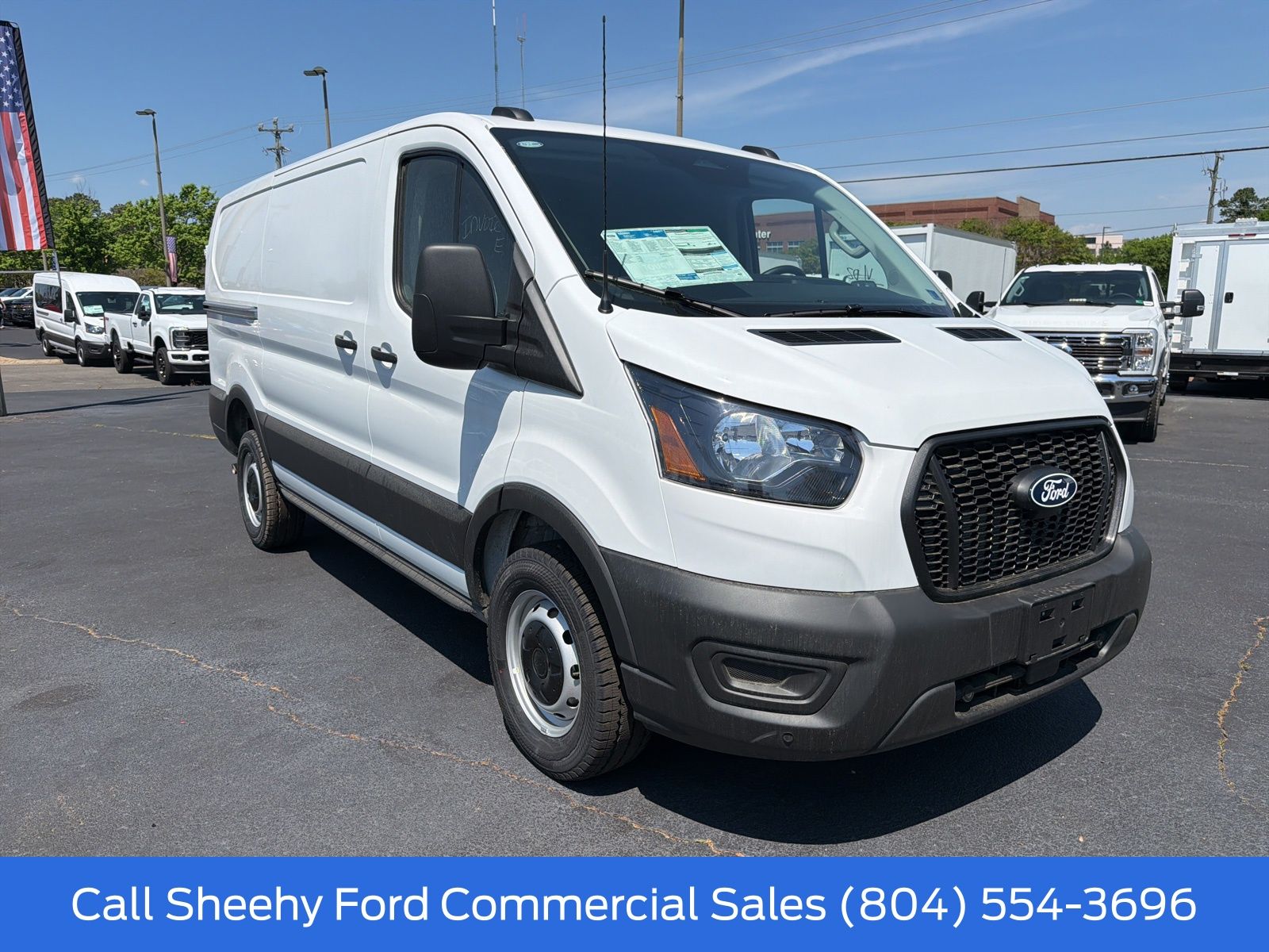New 2026 Oxford White Ford Low Roof Cargo Van image 4