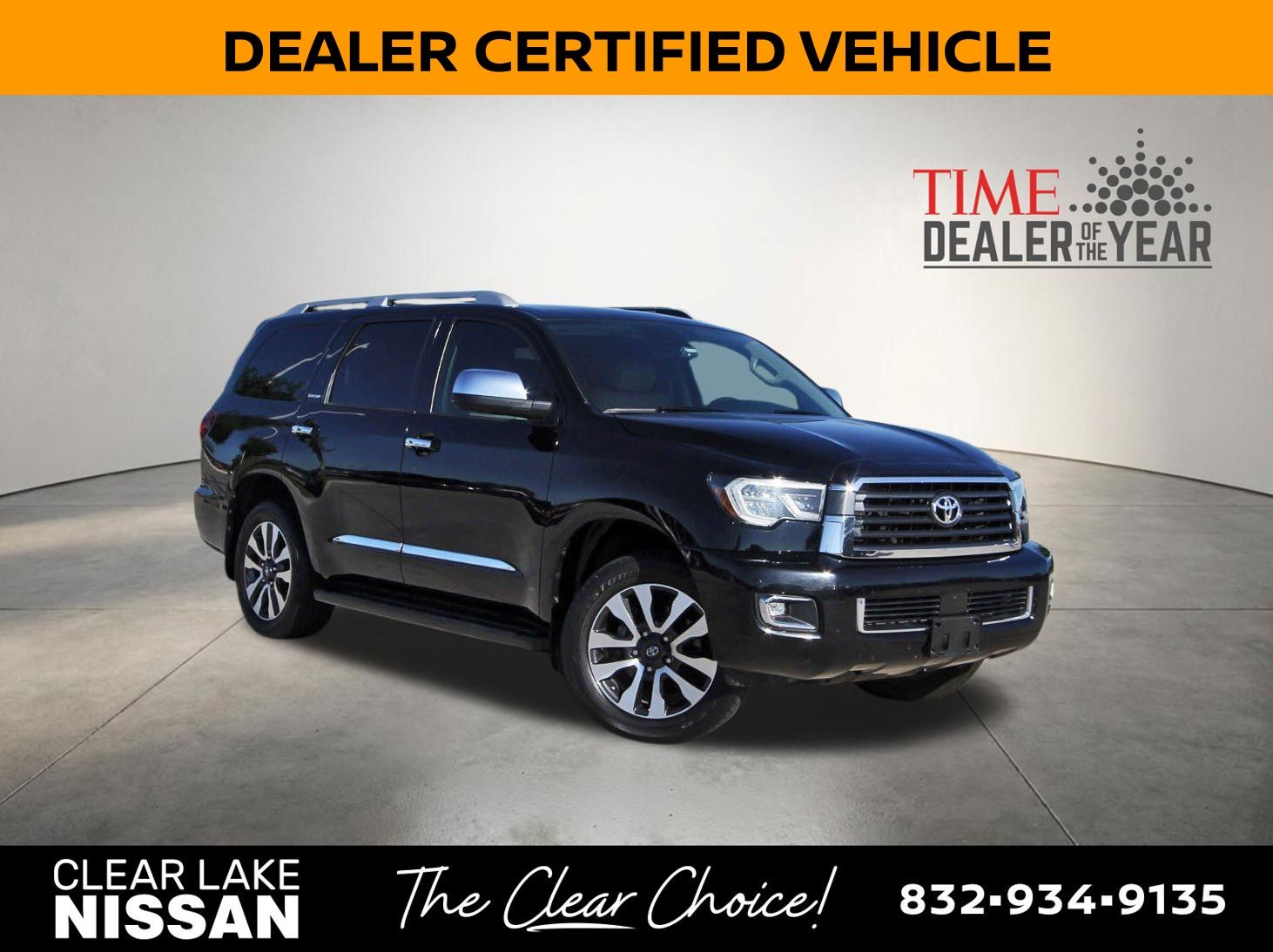 Midnight Black Metallic 2020 Toyota Sequoia SUV / Crossover 4X2 6-Speed Automatic