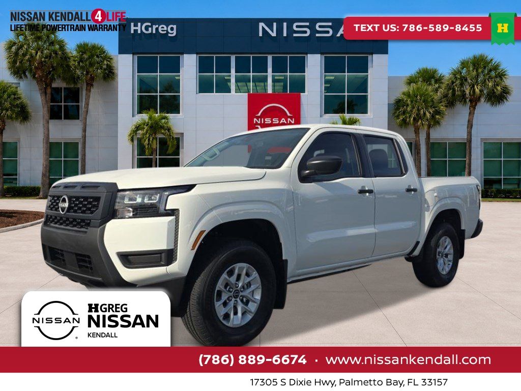 Glacier White 2026 Nissan Frontier Pickup Truck Four-Wheel Drive 9-Speed Automatic Overdrive