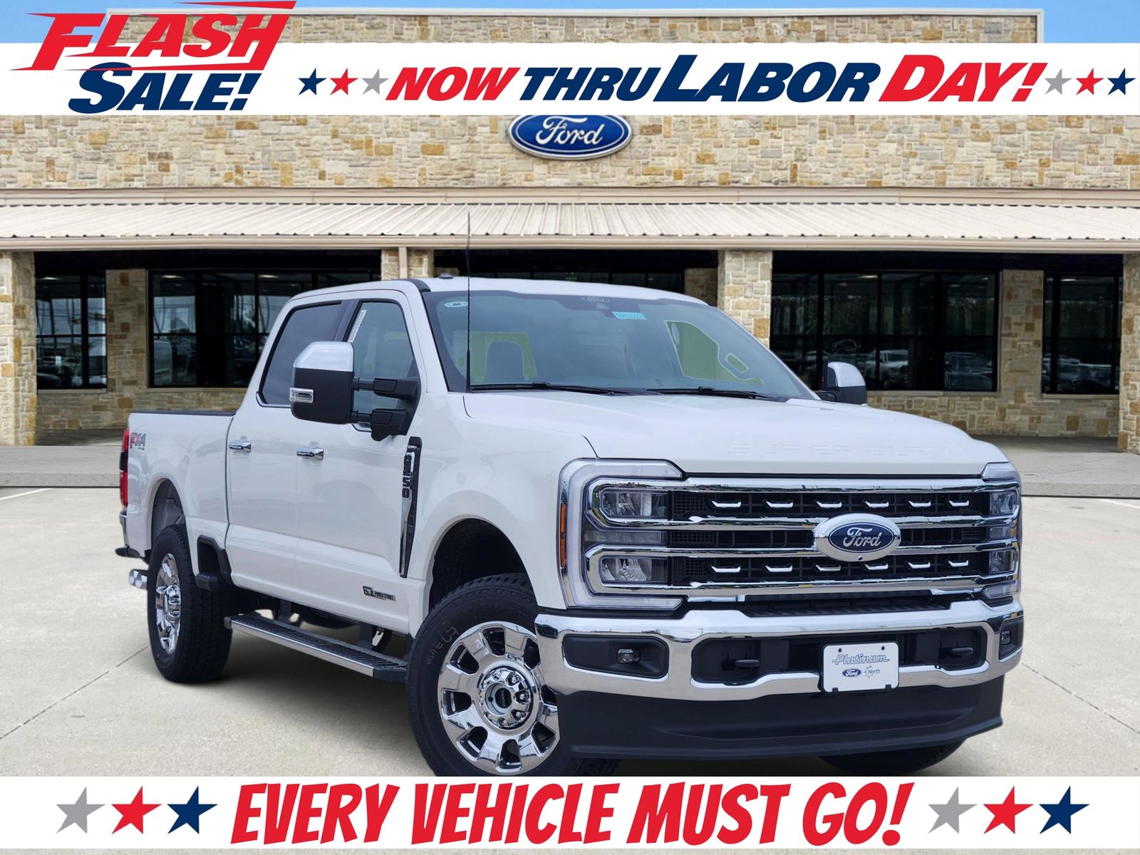 Star White Metallic Tri-Coat 2026 Ford F-250 Super Duty Pickup Truck Four-Wheel Drive Automatic