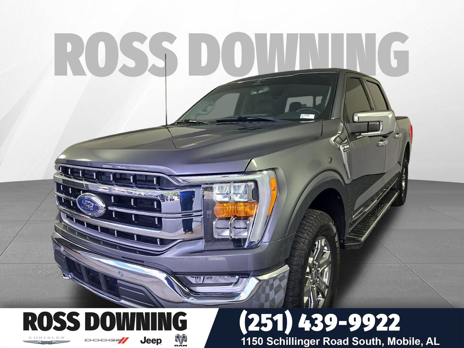 Gray Metallic 2023 Ford F-150 Pickup Truck Four-Wheel Drive Automatic