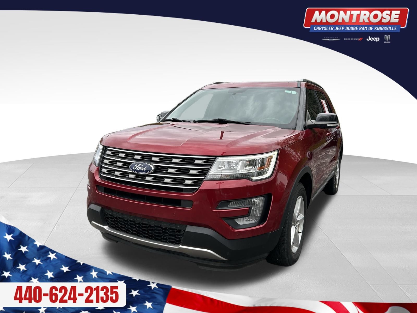 Ruby Red Metallic 2017 Ford Explorer XLT AWD SUV / Crossover All-Wheel Drive 6-Speed Automatic