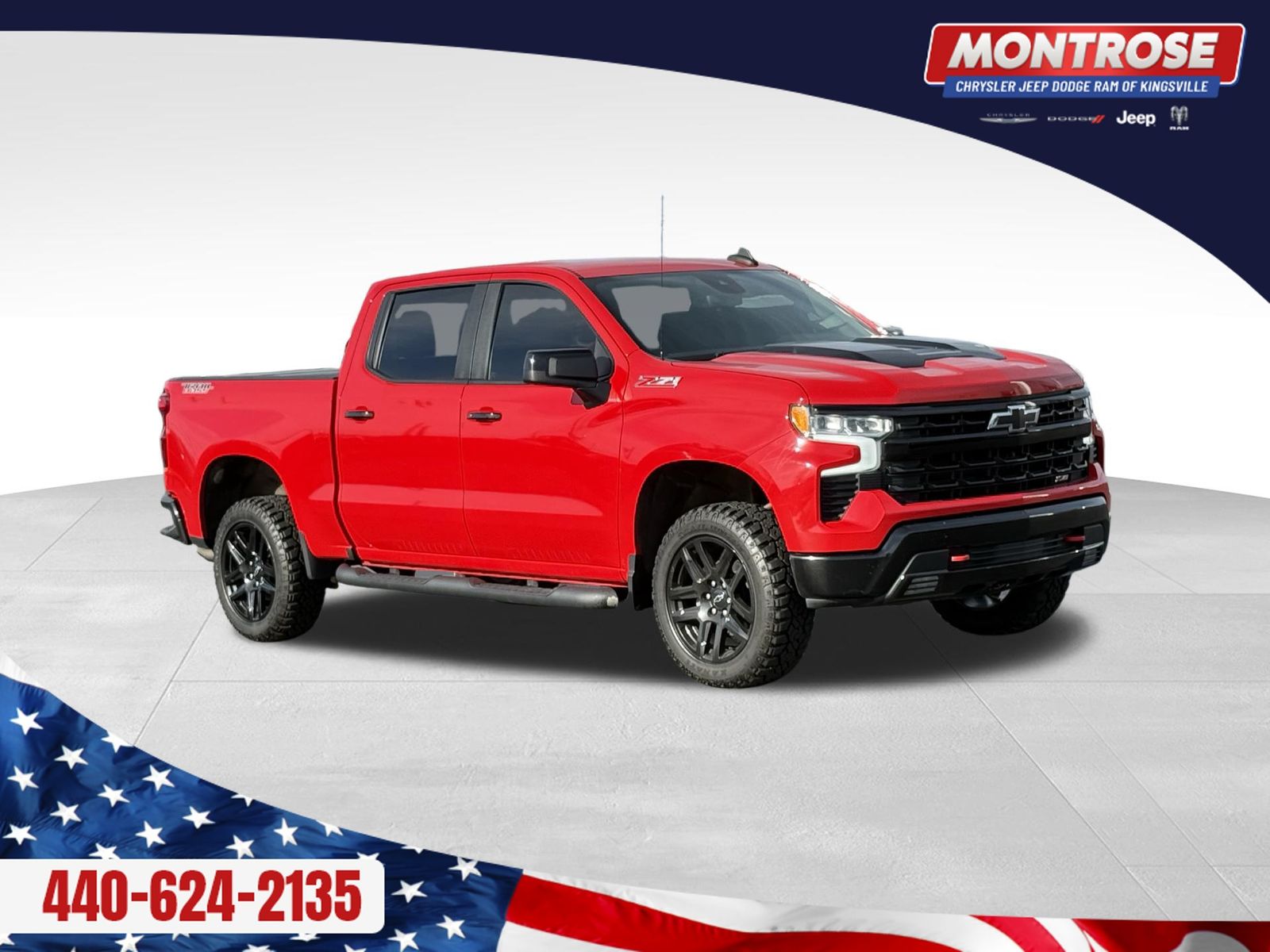 Red 2022 Chevrolet Silverado 1500 Pickup Truck Four-Wheel Drive 8-Speed Automatic