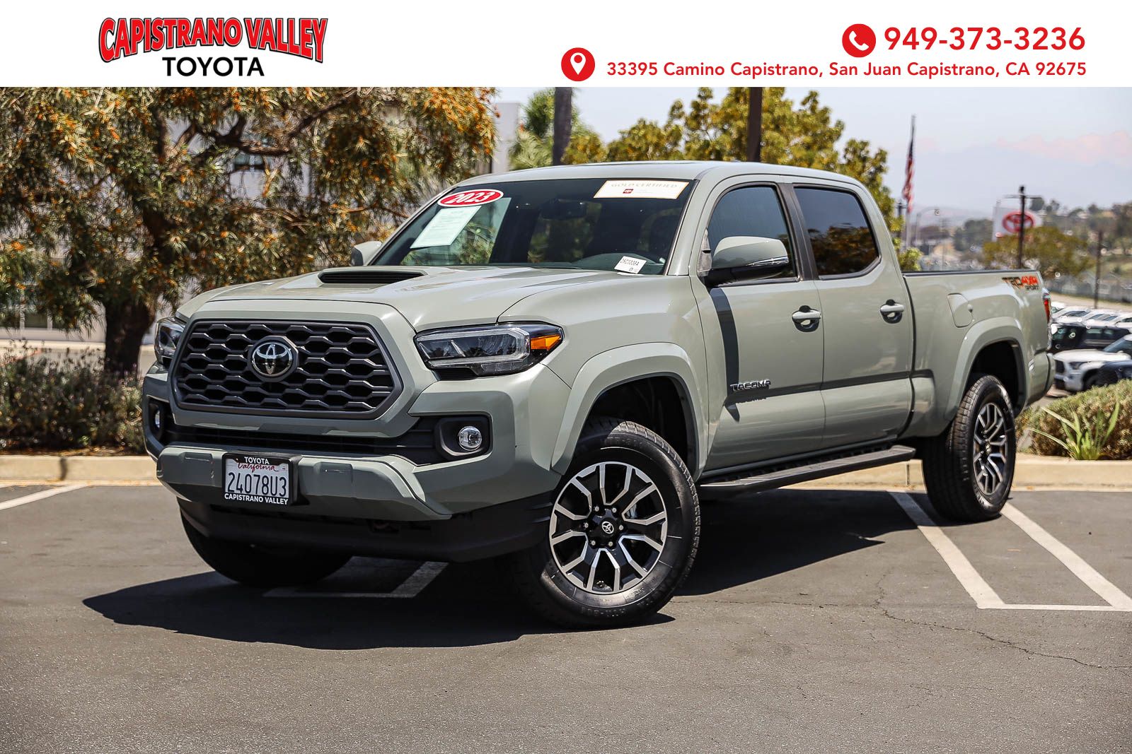 Lunar Rock 2023 Toyota Tacoma Pickup Truck Four-Wheel Drive 6-Speed Automatic