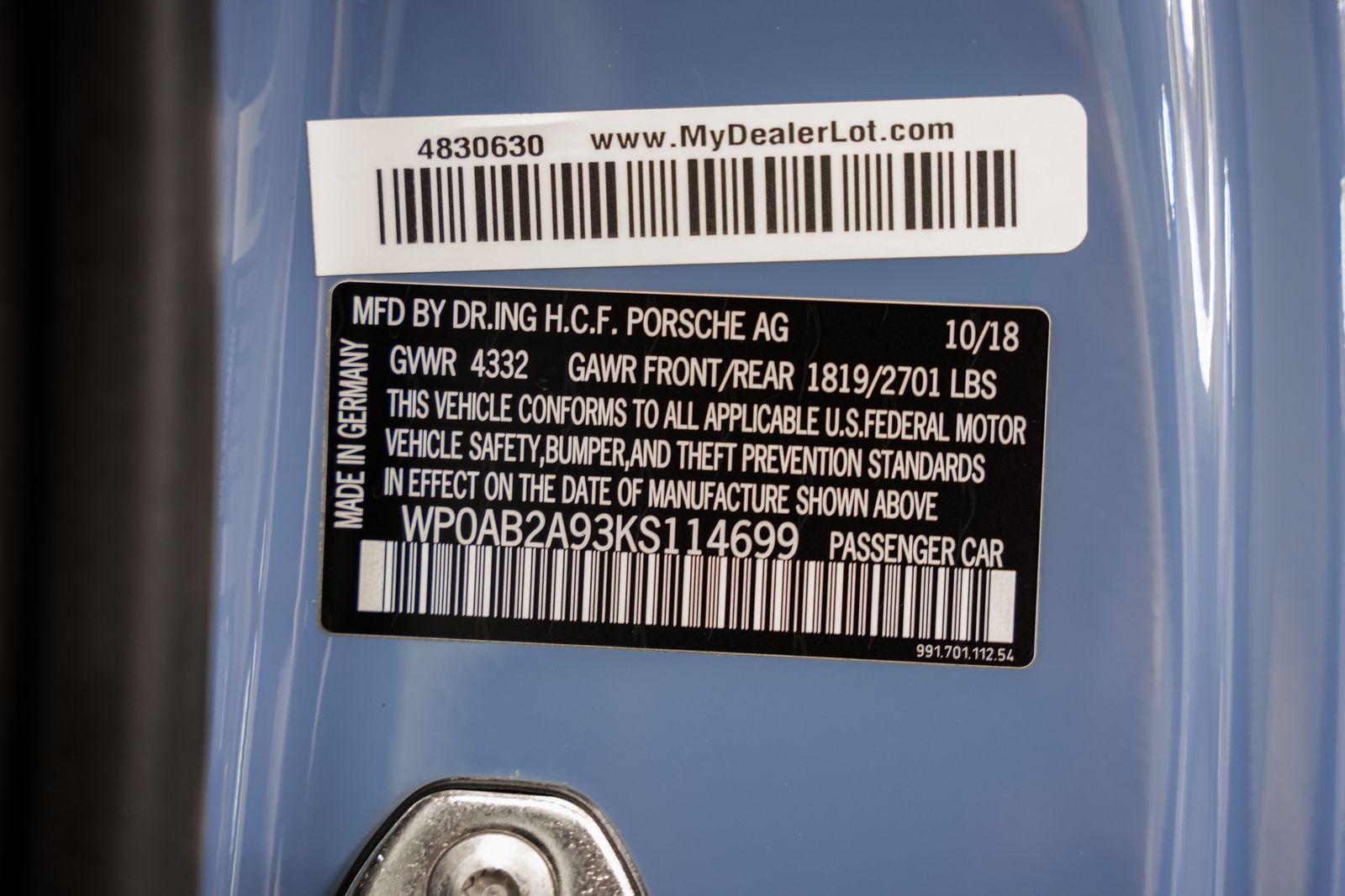 2019 Porsche 911 Carrera 4 GTS — photo 46