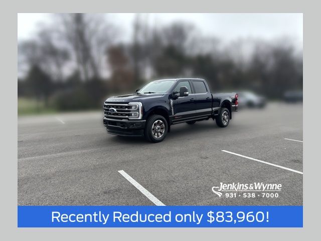 Antimatter Blue Metallic 2024 Ford F-350 Super Duty King Ranch Crew Cab 4WD Pickup Truck Four-Wheel Drive Automatic