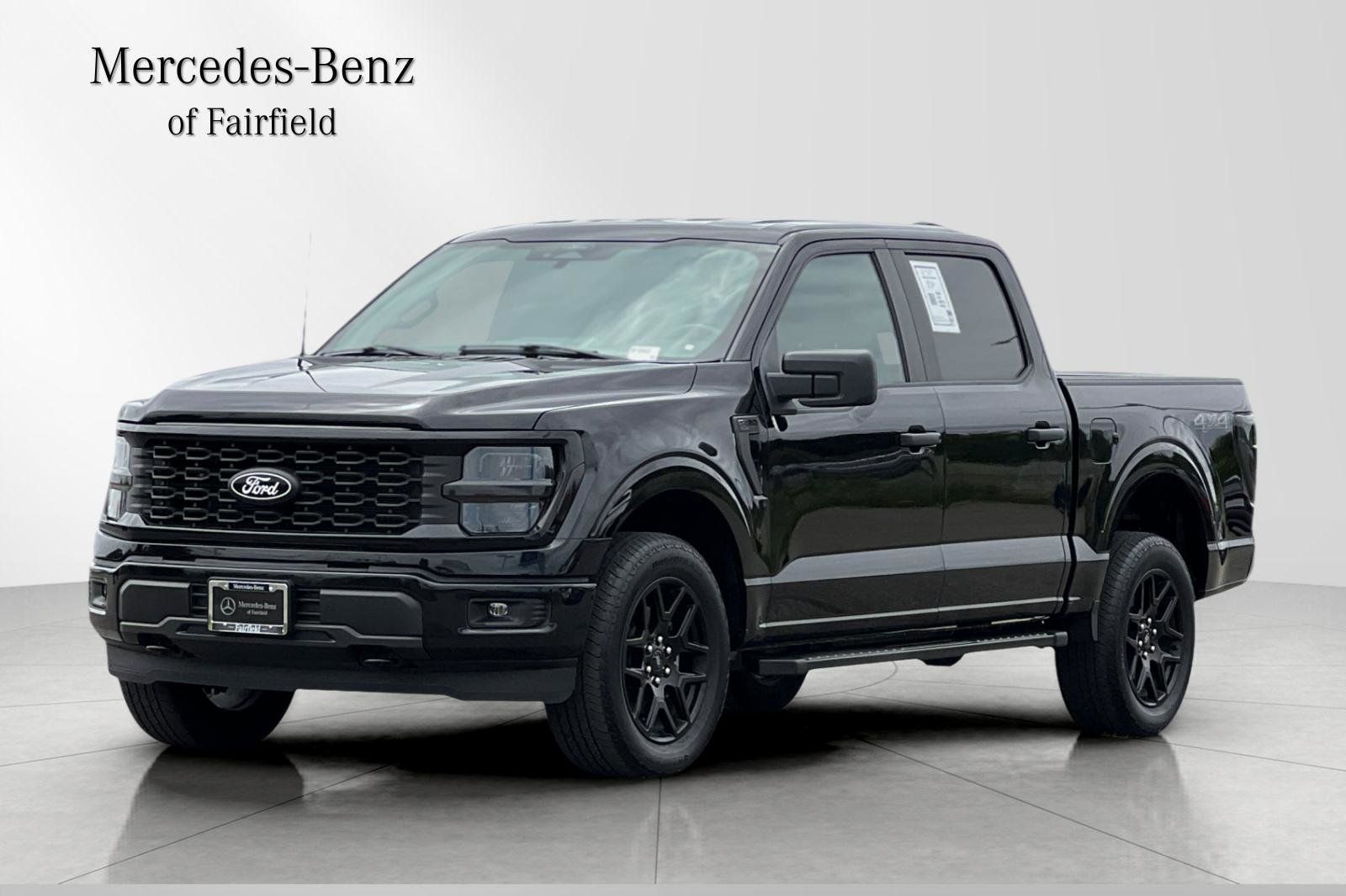 Black Metallic 2024 Ford F-150 STX SuperCrew 4WD Pickup Truck Four-Wheel Drive Automatic