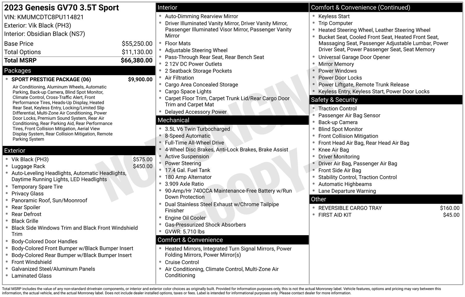 GV70 3.5T Sport