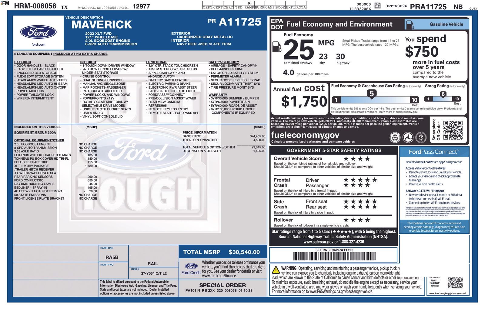 Used Car 2023 Ford Maverick  Xlt For Sale Under $25,000 In Austin, Texas