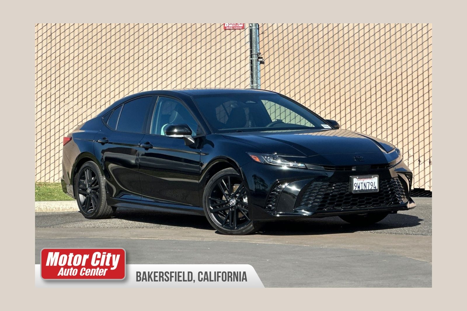 Midnight Black Metallic 2026 Toyota Camry Sedan Front-Wheel Drive Continuously Variable Transmission