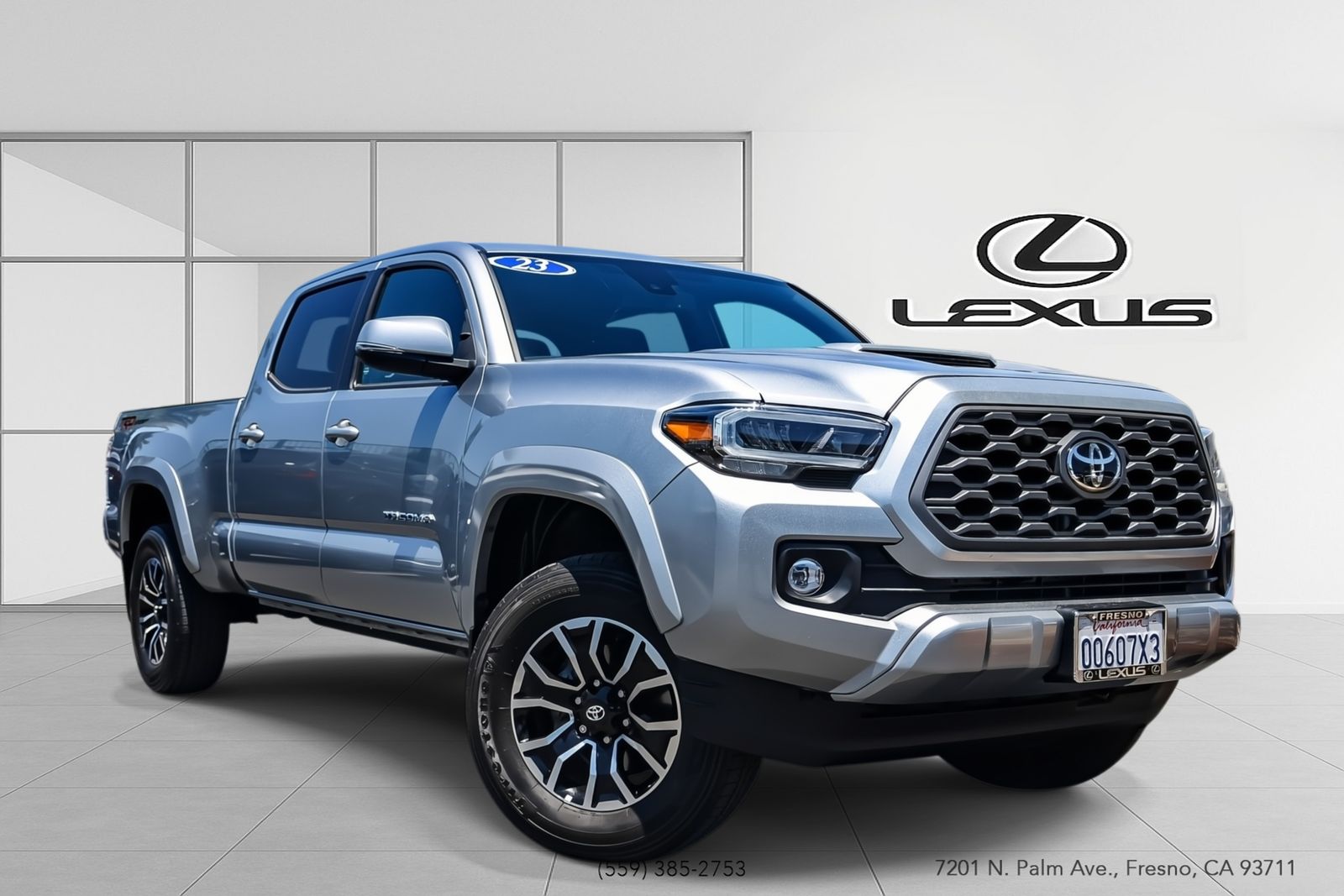 Celestial Silver Metallic 2023 Toyota Tacoma Pickup Truck 4X2 6-Speed Automatic