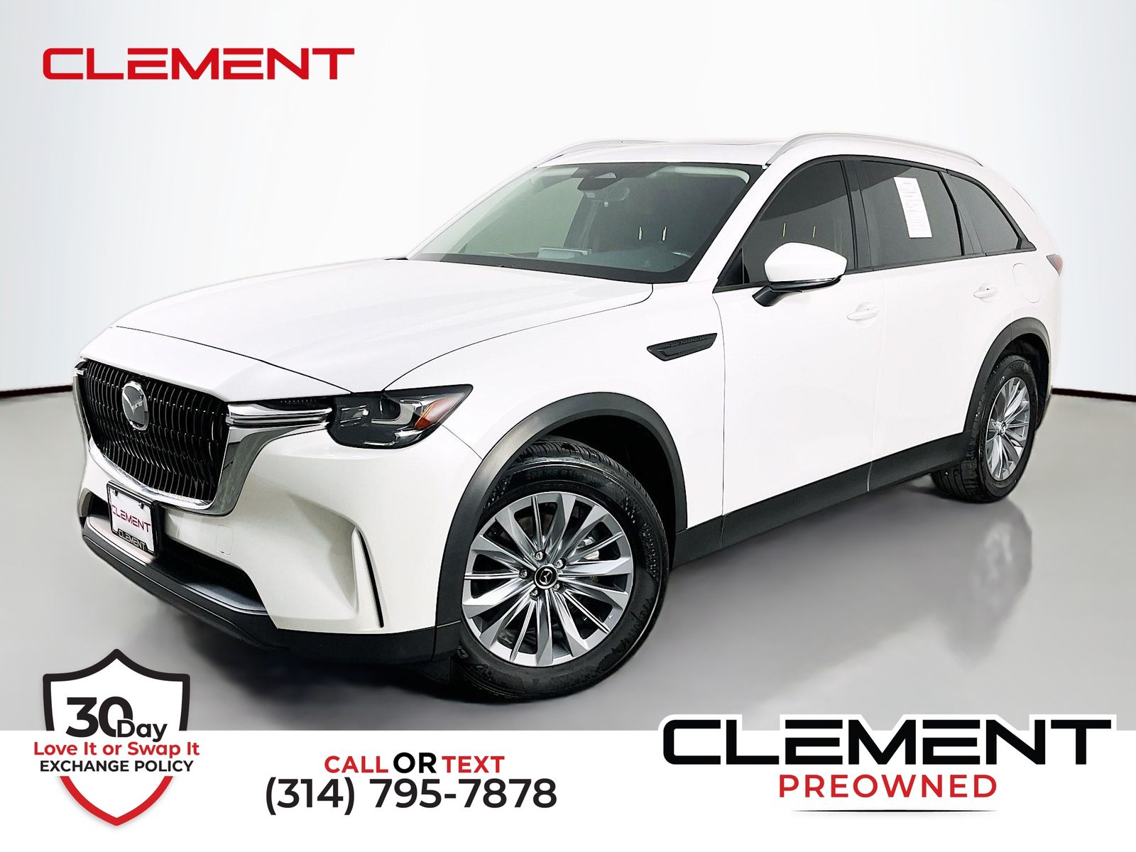 Rhodium White Premium 2024 Mazda CX-90 3.3 Turbo Preferred AWD SUV / Crossover All-Wheel Drive 8-Speed Automatic