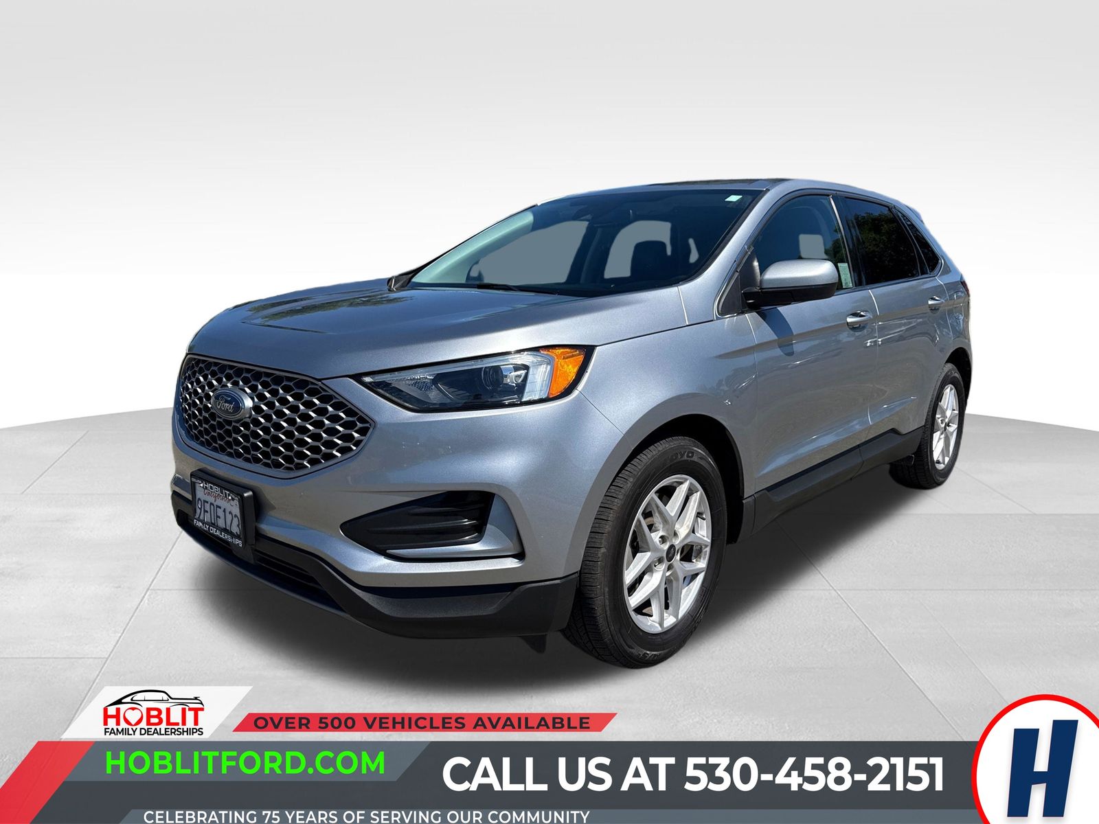 Iconic Silver Metallic 2023 Ford Edge SUV / Crossover All-Wheel Drive 8-Speed Automatic