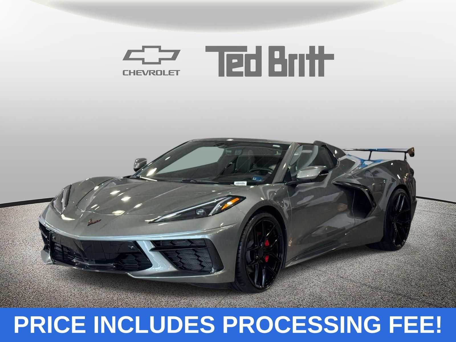 Gray Metallic 2023 Chevrolet Corvette Convertible Rear-Wheel Drive 8-Speed Dual Clutch