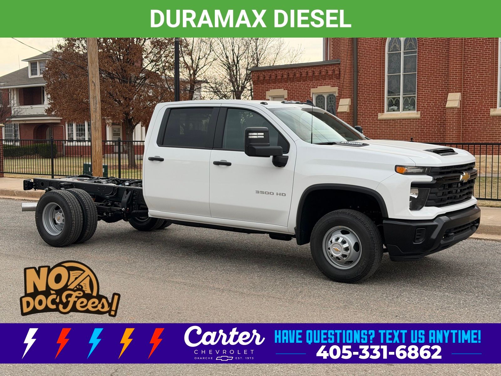 Summit White 2026 Chevrolet Silverado 3500HD Pickup Truck Four-Wheel Drive Automatic