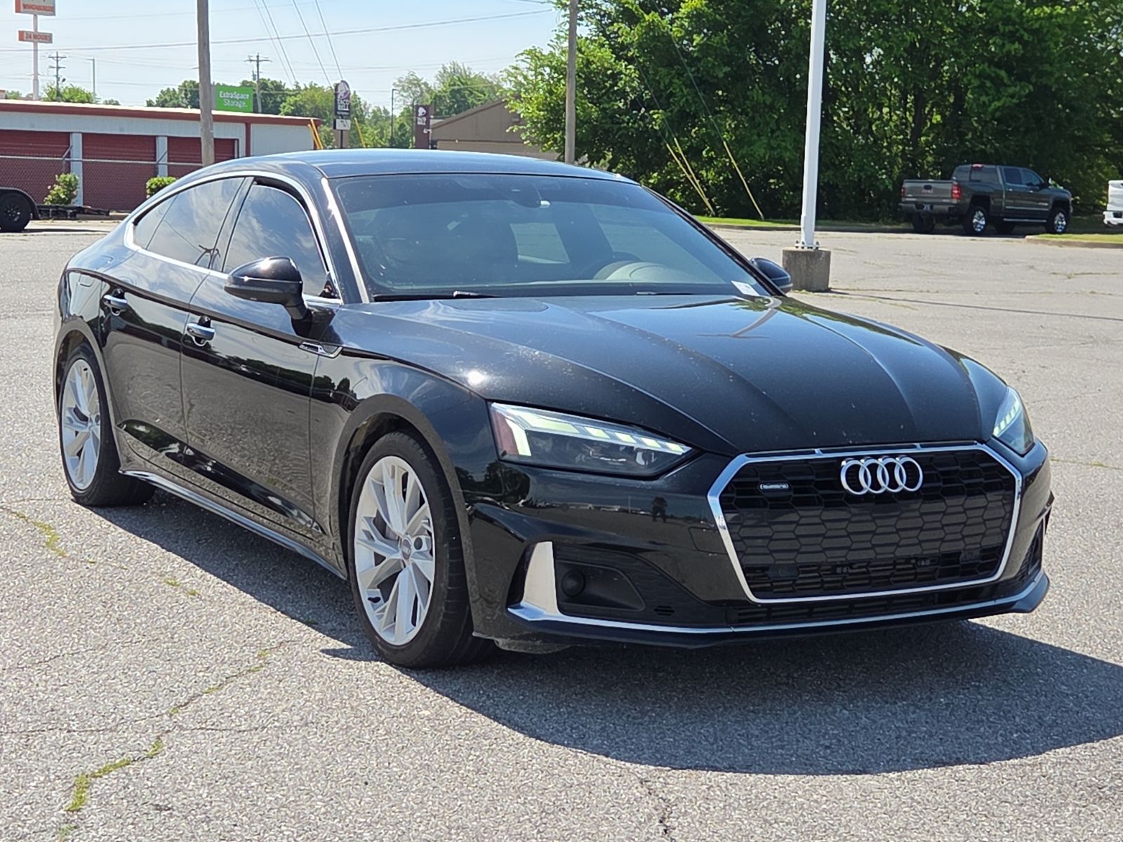 Black Metallic 2020 Audi A5 Sportback quattro Premium Plus 45 TFSI Sedan All-Wheel Drive 7-Speed Automatic