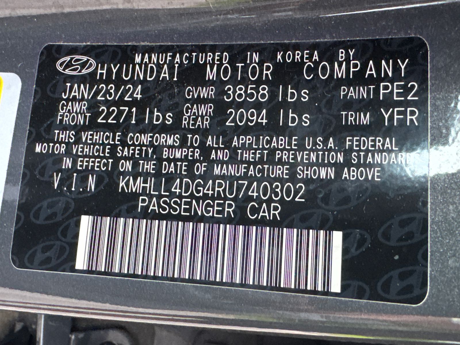 Used 2024 Gray Hyundai SE image 32