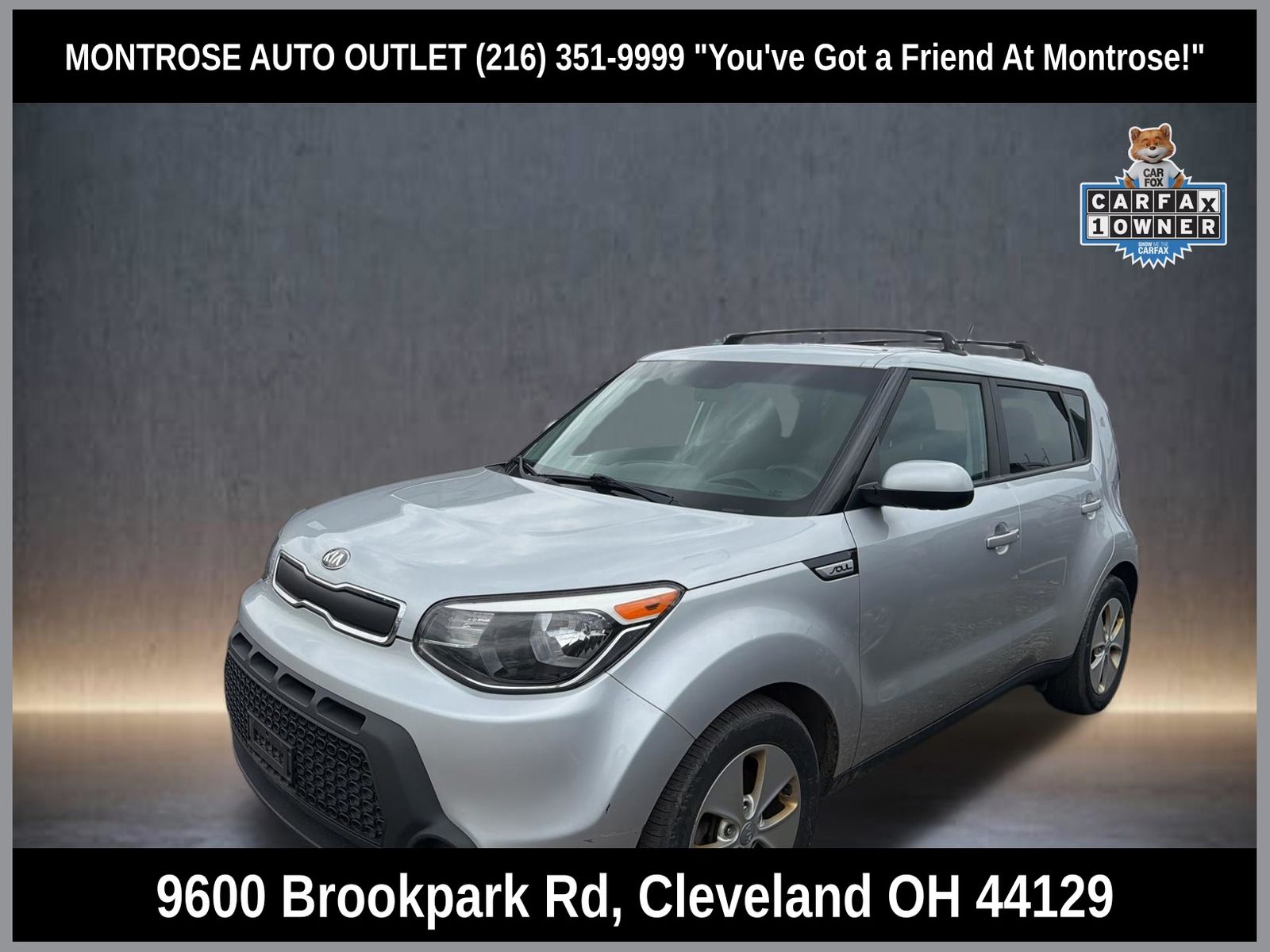 Bright Silver 2016 Kia Soul Base Wagon Front-Wheel Drive 6-Speed Automatic