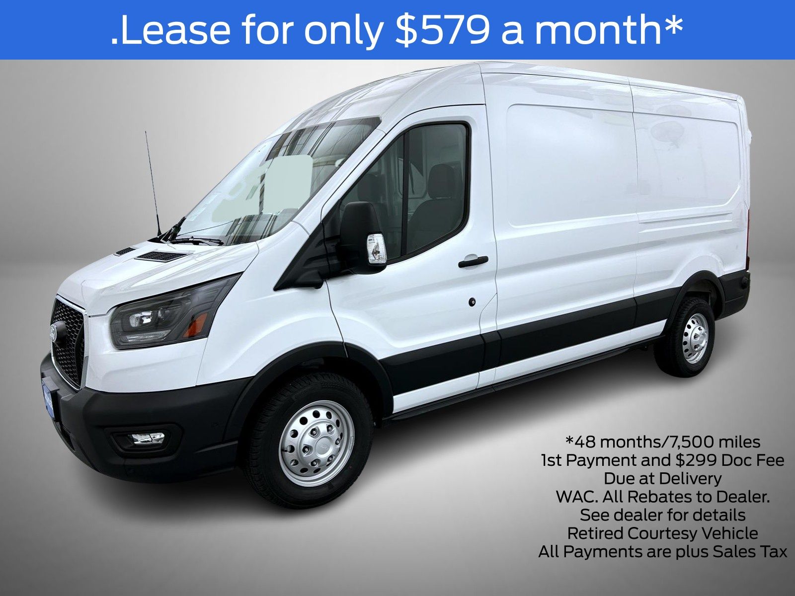 Oxford White 2026 Ford Transit Cargo Van All-Wheel Drive 