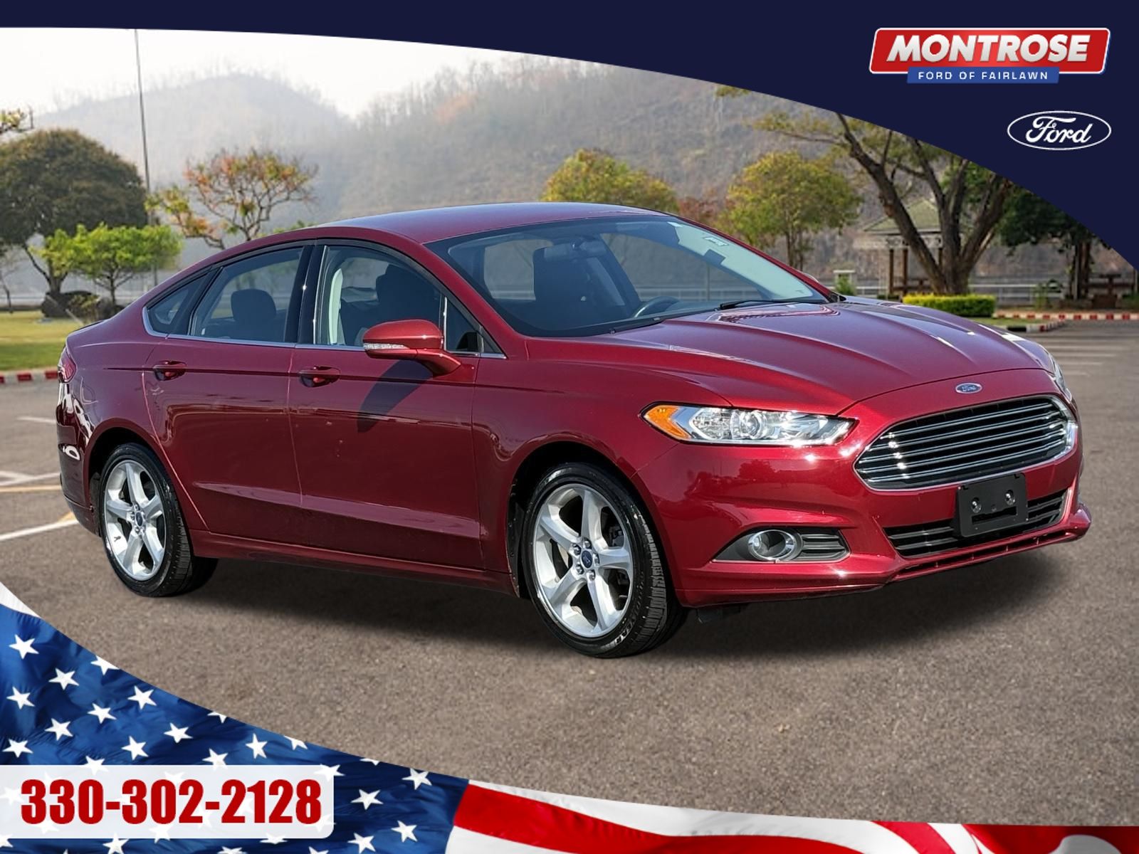 Ruby Red Metallic 2014 Ford Fusion Sedan Front-Wheel Drive 6-Speed Automatic