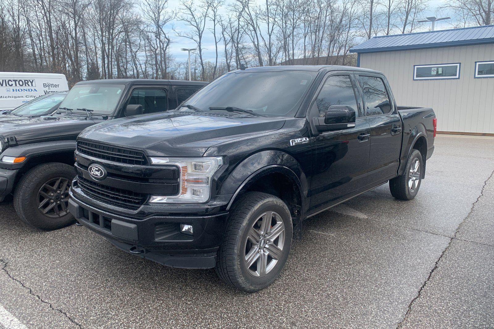Shadow Black 2018 Ford F-150 Lariat SuperCrew 4WD Pickup Truck Four-Wheel Drive Automatic