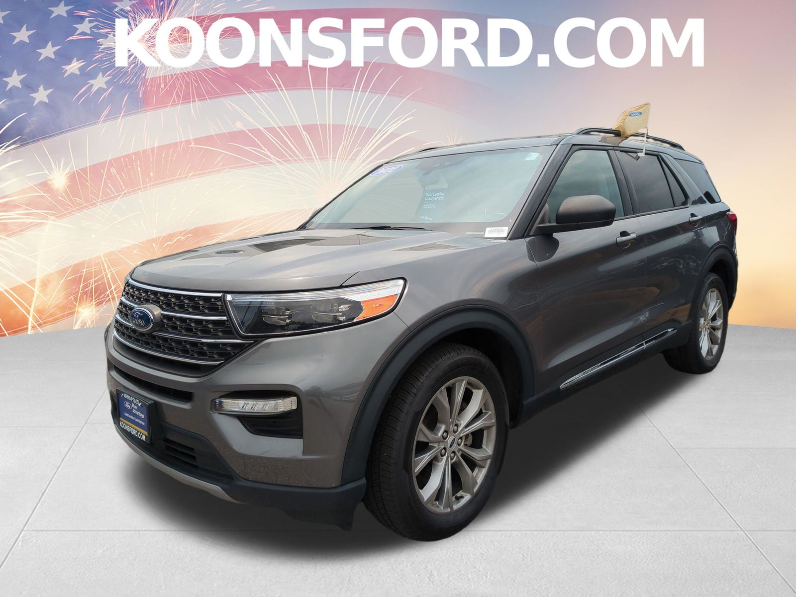 Gray Metallic 2022 Ford Explorer SUV / Crossover All-Wheel Drive Automatic