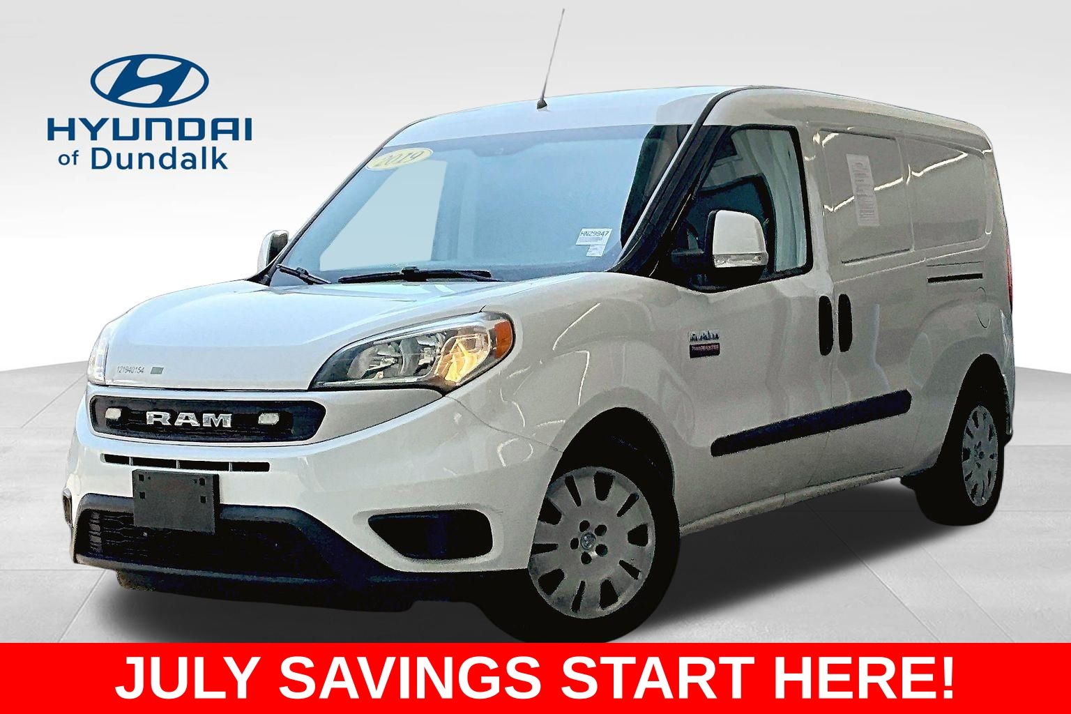 Bright White 2019 RAM ProMaster City Van Front-Wheel Drive 9-Speed Automatic
