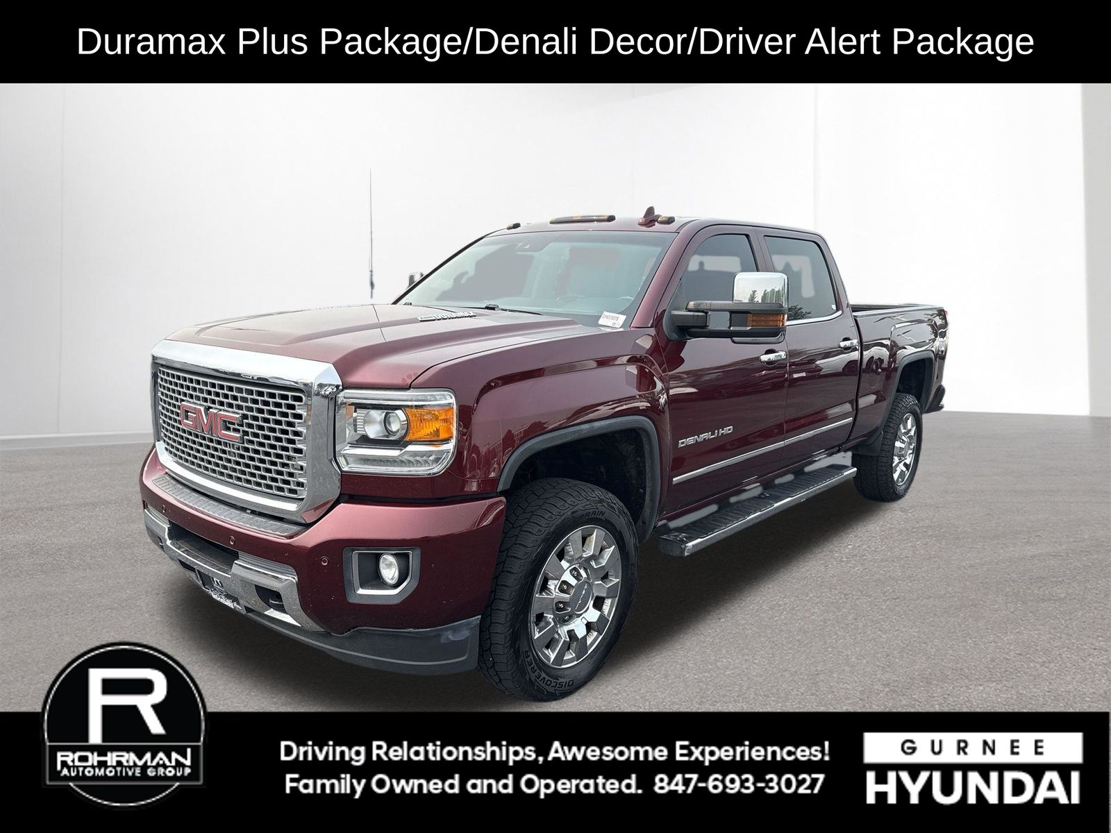 Deep Garnet Metallic 2016 GMC Sierra 2500HD Pickup Truck Four-Wheel Drive 6-Speed Automatic